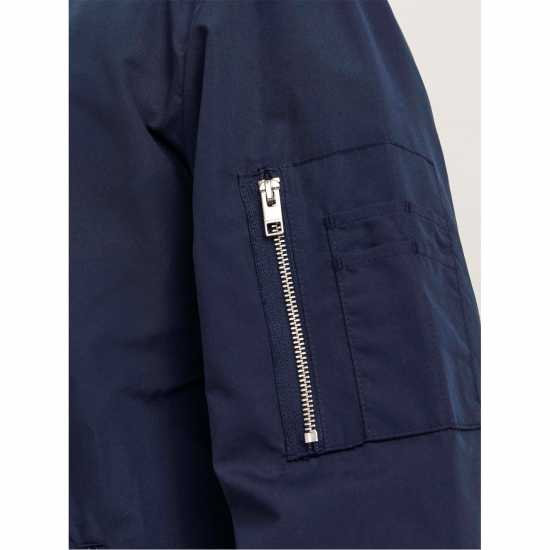 Jack And Jones Мъжко Яке Бомбър Rush Bomber Jacket Mens Plus Size Нави блейзър Jack And Jones Мъжко Яке Бомбър Rush Bomber Jacket Mens Plus Size Нави блейзър