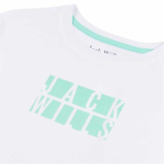 Jack Wills Regular Fit T-Shirt Junior Girls Bright White Детски тениски и фланелки