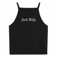 Jack Wills Junior Embroidered Vests Black Детски потници