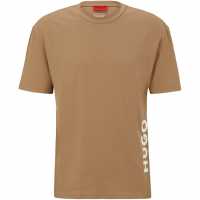 Hugo Boss Hugo Organic T-Shirt Open Brown 242 Мъжки пижами