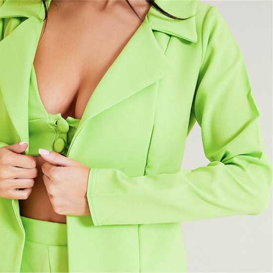 Woven Maxi Length Single Breasted Blazer Coat  Дамски грейки