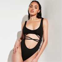 Strappy Cut Out Swimsuit  Дамски бански