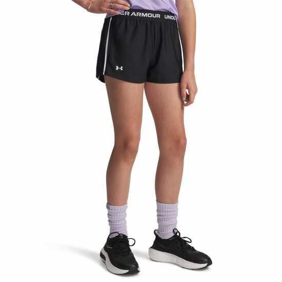 Under Armour Шорти За Момичета Armour Ua Play Up Shorts Girls' Черно Under Armour Шорти За Момичета Armour Ua Play Up Shorts Girls' Черно