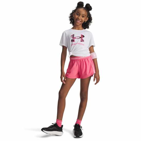Under Armour Къси Панталони Момичета Play Up Shorts Junior Girls Rebel Pink Детски къси панталони