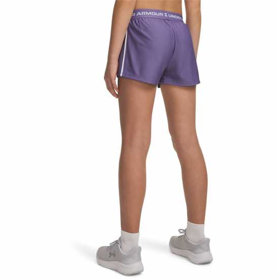 Under Armour Шорти За Момичета Ua Play Up Shorts Girls' Purple/White 