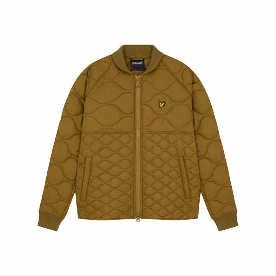 Lyle And Scott Ватирано Пилотско Яке Men's Quilted Bomber Jacket Ранкин Олива Lyle And Scott Ватирано Пилотско Яке Men's Quilted Bomber Jacket Ранкин Олива