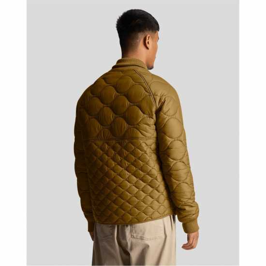 Lyle And Scott Ватирано Пилотско Яке Men's Quilted Bomber Jacket Ранкин Олива Lyle And Scott Ватирано Пилотско Яке Men's Quilted Bomber Jacket Ранкин Олива