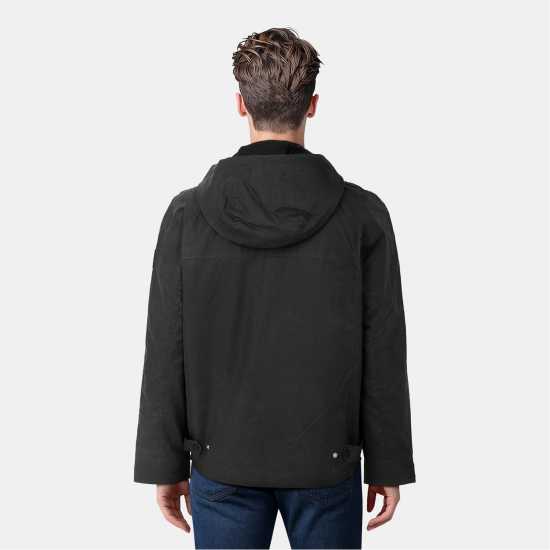 Lyle And Scott Пилотско Яке Men's Wax Bomber Jacket Jet Black 