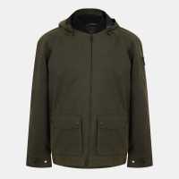 Lyle And Scott Пилотско Яке Men's Wax Bomber Jacket Олива Сива 