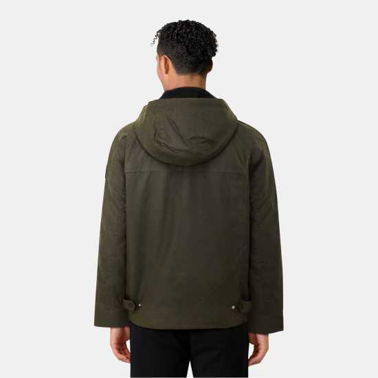 Lyle And Scott Пилотско Яке Men's Wax Bomber Jacket Олива Сива Lyle And Scott Пилотско Яке Men's Wax Bomber Jacket Олива Сива