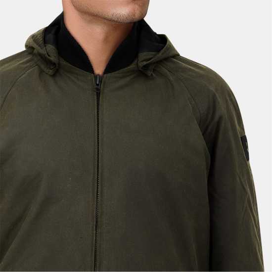 Lyle And Scott Пилотско Яке Men's Wax Bomber Jacket Олива Сива Lyle And Scott Пилотско Яке Men's Wax Bomber Jacket Олива Сива