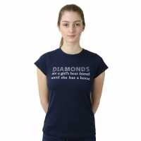 Hy Equestrian Equestrian Diamonds T-Shirt Juniors  Детски тениски и фланелки