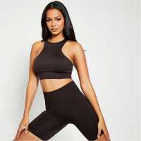 I Saw It First Seamless Racer Neck Active Crop Top