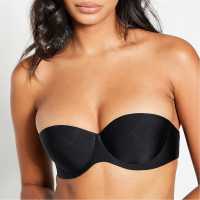 I Saw It First Strapless Padded Moulded Bra Black Дамско бельо