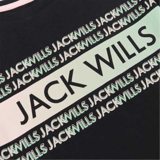 Jack Wills Print T-Shirt Junior Girls  Детски тениски и фланелки
