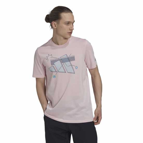 Adidas Мъжка Тениска Tennis Graphic T Shirt Mens