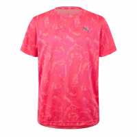 Puma Train All Day Camo Tee Speed Brights Gym Top Mens Залез на слънцето Мъжки тениски и фланелки