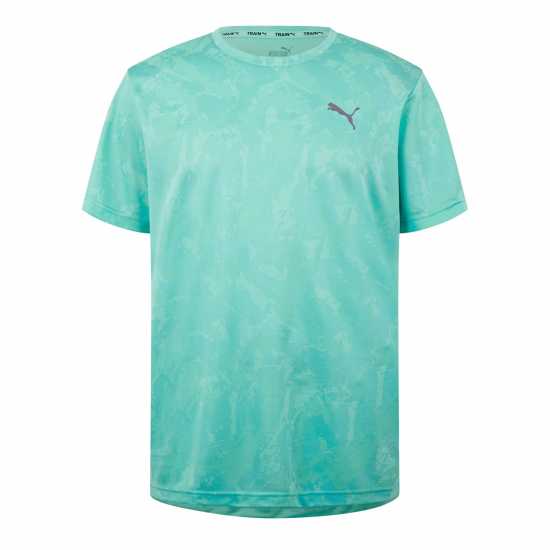 Puma Train All Day Camo Tee Speed Brights Gym Top Mens Елтрцпеперм Мъжки тениски и фланелки