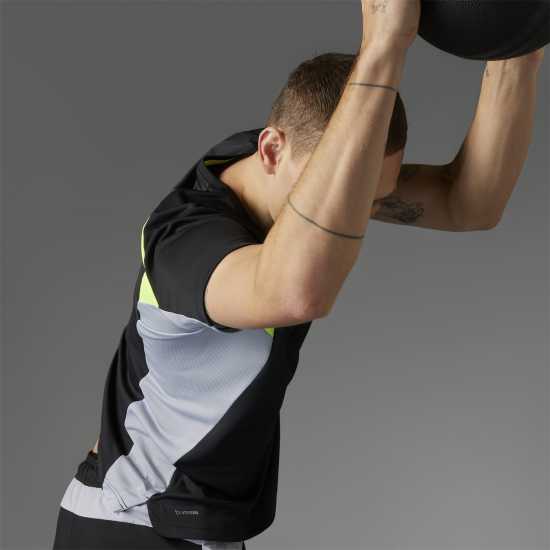 Мъжки тениски и фланелки Adidas Мъжка Риза Climacool Colorblock T-Shirt Mens Черно Adidas Мъжка Риза Climacool Colorblock T-Shirt Mens Черно Мъжки тениски и фланелки