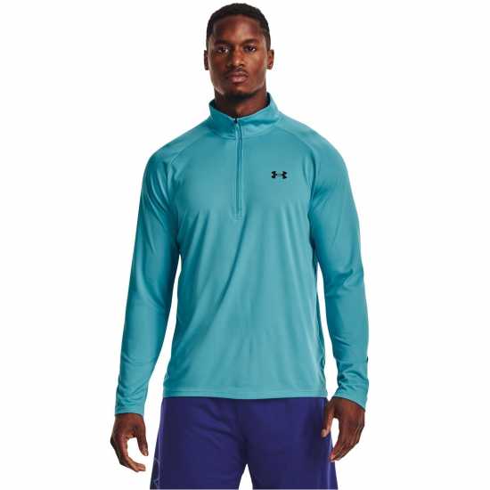Мъжки тениски и фланелки Under Armour Мъжко Горнище Полу-Цип Tech Half Zip Top Mens Глакиер Син Under Armour Мъжко Горнище Полу-Цип Tech Half Zip Top Mens Глакиер Син Мъжки тениски и фланелки
