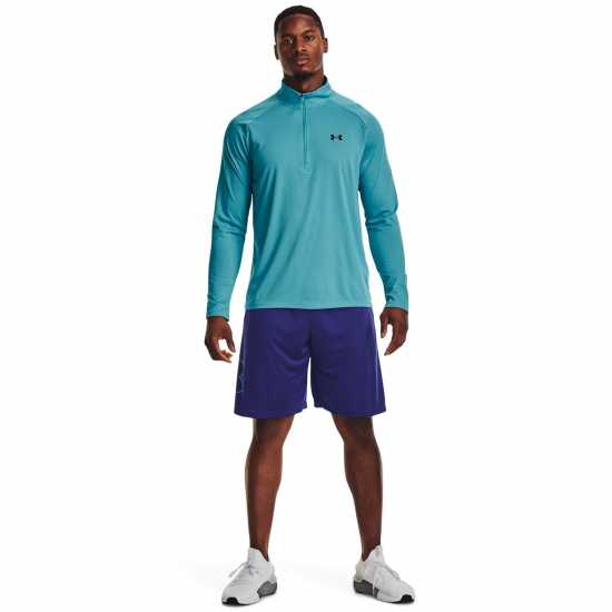 Мъжки тениски и фланелки Under Armour Мъжко Горнище Полу-Цип Tech Half Zip Top Mens Глакиер Син Under Armour Мъжко Горнище Полу-Цип Tech Half Zip Top Mens Глакиер Син Мъжки тениски и фланелки