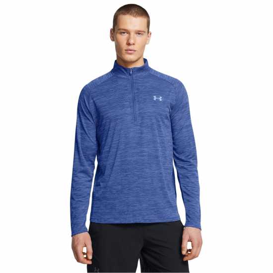 Under Armour Tech™ ½ Zip Long Sleeve Mens Техническо синьо Мъжки тениски и фланелки