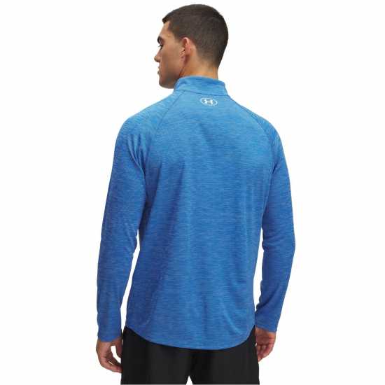 Under Armour Tech™ ½ Zip Long Sleeve Mens Blue Atlantis Мъжки тениски и фланелки