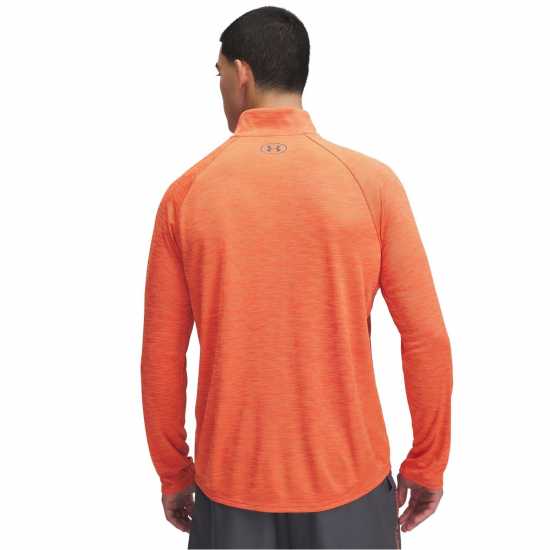Under Armour Tech™ ½ Zip Long Sleeve Mens Червено/Кастлрок Мъжки тениски и фланелки