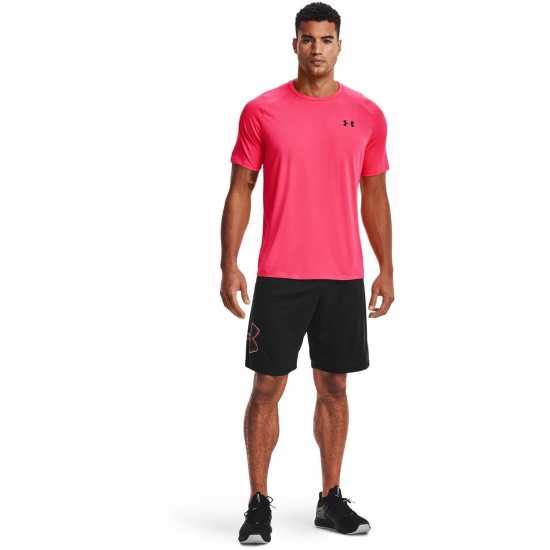 Under Armour Мъжка Риза Tech™ 2.0 Short Sleeve T-Shirt Mens Pink Мъжки тениски и фланелки