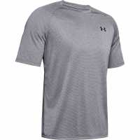 Under Armour Мъжка Тениска Tech Training T Shirt Mens Nov Grey Мъжко облекло за едри хора