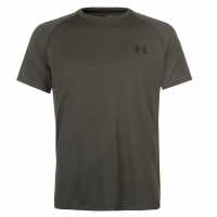 Under Armour Мъжка Тениска Tech Training T Shirt Mens Marine OD Green Мъжко облекло за едри хора