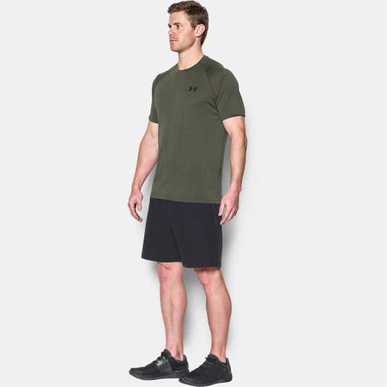 Under Armour Мъжка Тениска Tech Training T Shirt Mens Marine OD Green Мъжко облекло за едри хора