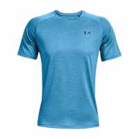 Under Armour Мъжка Тениска Tech Training T Shirt Mens Radar Blue Мъжко облекло за едри хора