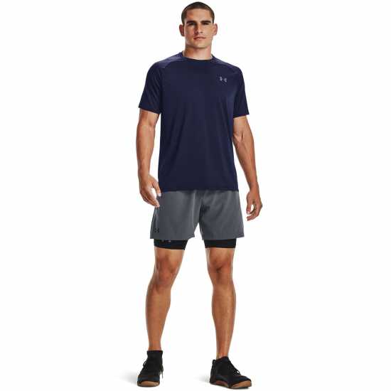 Under Armour Мъжка Риза Tech™ 2.0 Short Sleeve T-Shirt Mens Ново Морско синьо Мъжки тениски и фланелки