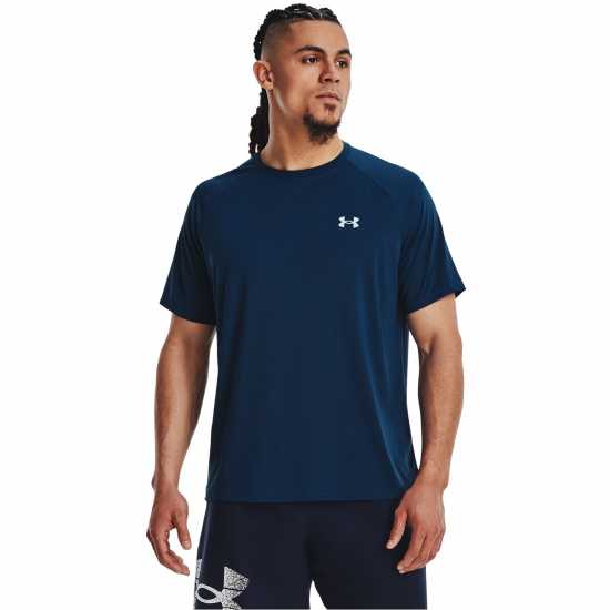 Мъжки тениски и фланелки Under Armour Мъжка Риза Tech™ 2.0 Short Sleeve T-Shirt Mens Огнено червено Under Armour Мъжка Риза Tech™ 2.0 Short Sleeve T-Shirt Mens Огнено червено Мъжки тениски и фланелки