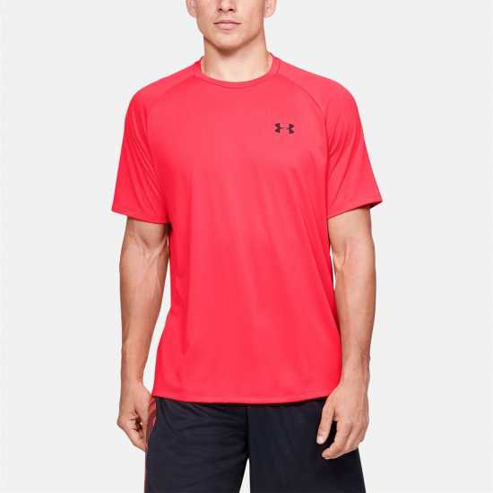 Under Armour Мъжка Тениска Tech Training T Shirt Mens Red/Graphite Мъжки тениски и фланелки