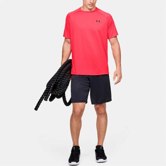 Under Armour Мъжка Тениска Tech Training T Shirt Mens Red/Graphite Мъжки тениски и фланелки