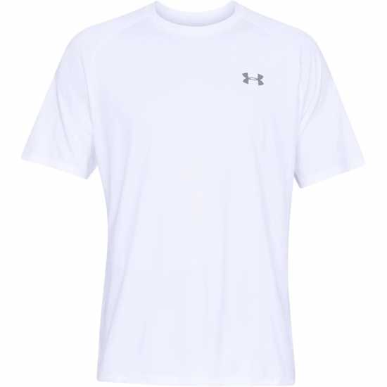 Мъжки тениски и фланелки Under Armour Мъжка Риза Tech™ 2.0 Short Sleeve T-Shirt Mens White/Grey Under Armour Мъжка Риза Tech™ 2.0 Short Sleeve T-Shirt Mens White/Grey Мъжки тениски и фланелки