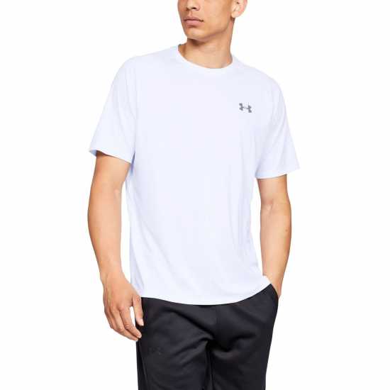 Мъжки тениски и фланелки Under Armour Мъжка Риза Tech™ 2.0 Short Sleeve T-Shirt Mens White/Grey Under Armour Мъжка Риза Tech™ 2.0 Short Sleeve T-Shirt Mens White/Grey Мъжки тениски и фланелки