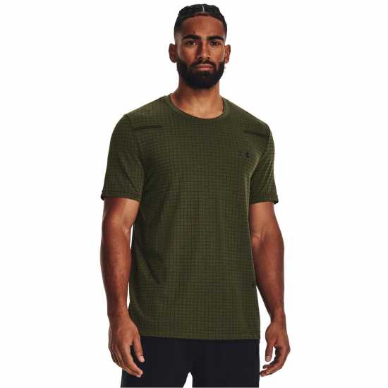 Under Armour Seamless Short Sleeve Mens Green Мъжки ризи