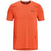 Under Armour Seamless Short Sleeve Mens Orange Мъжки ризи