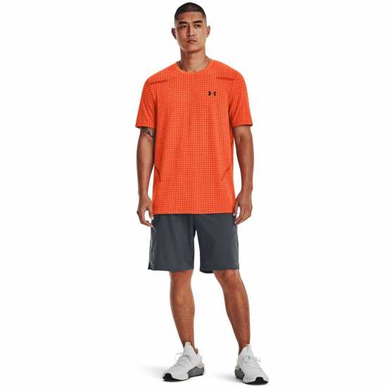 Under Armour Seamless Short Sleeve Mens Orange Мъжки ризи