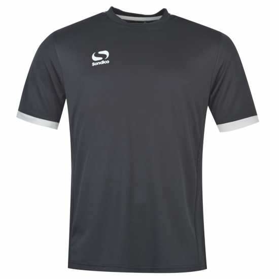 Мъжки тениски и фланелки Sondico Футболна Фланелка Полиестер Fundamental Polyester Football Top Mens Морско синьо/Бяло Sondico Футболна Фланелка Полиестер Fundamental Polyester Football Top Mens Морско синьо/Бяло Мъжки тениски и фланелки