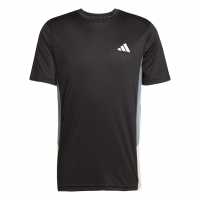 Adidas Train Essentials Colourblock T-Shirt Adults Черно Мъжки тениски и фланелки