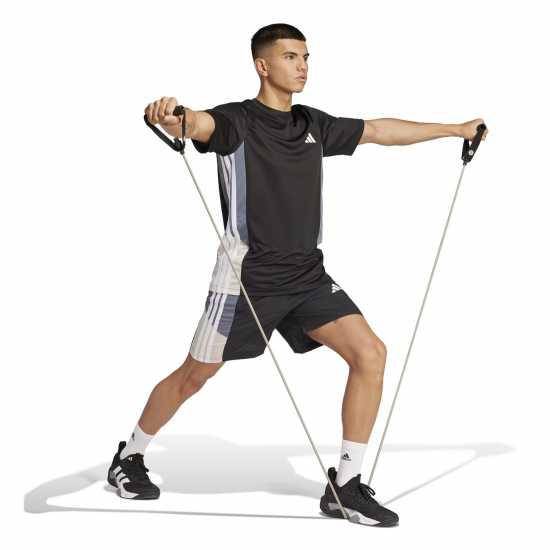 Adidas Train Essentials Colourblock T-Shirt Adults Черно Мъжки тениски и фланелки