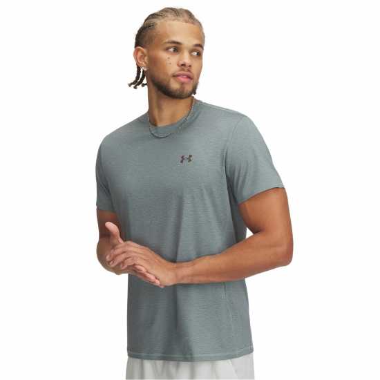 Under Armour Men's Vanish Elite Vent Short-Sleeve Performance Gym Top Зелено 