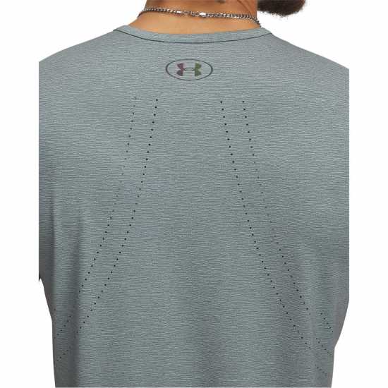 Under Armour Men's Vanish Elite Vent Short-Sleeve Performance Gym Top Зелено 