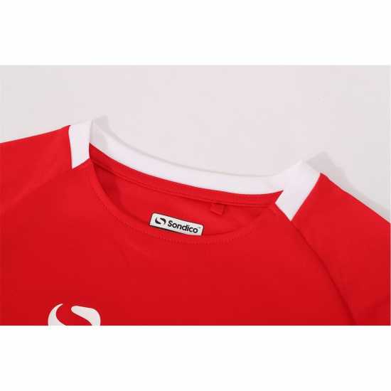 Sondico Тениска Момчета Fundamental Polo T Shirt Junior Boys Red/White Детски тениски и фланелки