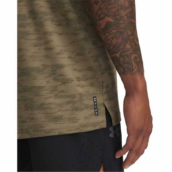 Under Armour Vanish Energy Printed Short-Sleeve Performance Gym Top Кафяво 