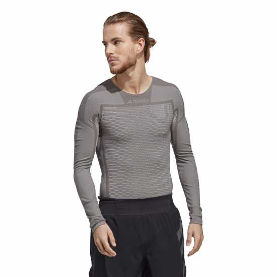 Adidas Мъжка Риза Дълъг Ръкав Drynamo Long Sleeve Shirt Mens  Мъжки ризи